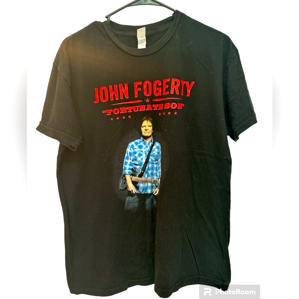 John Fogerty “Fortunate Son” CCR Graphic Tour T-Shirt Size Large